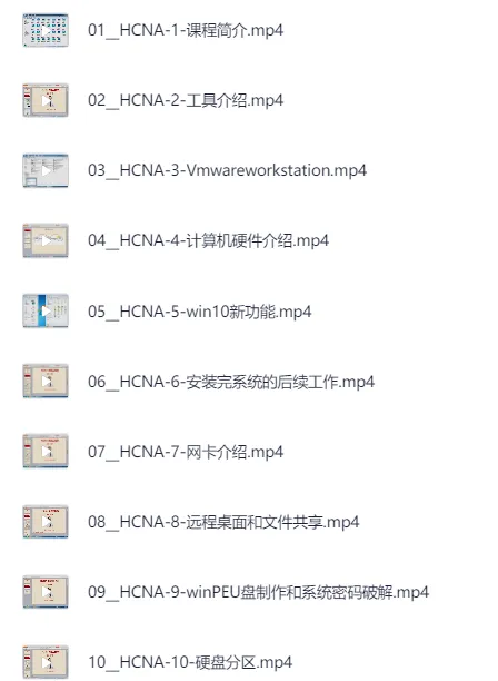 华为HCNA/HCIA网络工程师系统入门课程