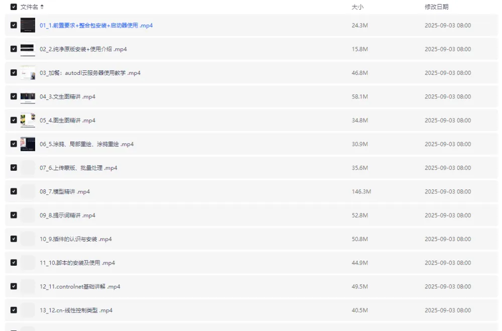 Stable Diffusion零基础入门课程