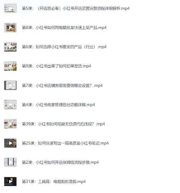 小红书开店卖货实战营:7天从小白到精通,实现快速变现