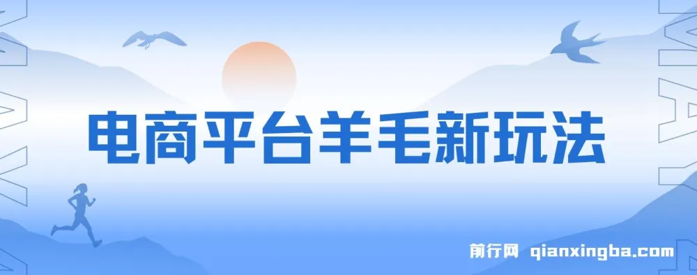 电商平台羊毛玩法课程：全天可操作，上手简单