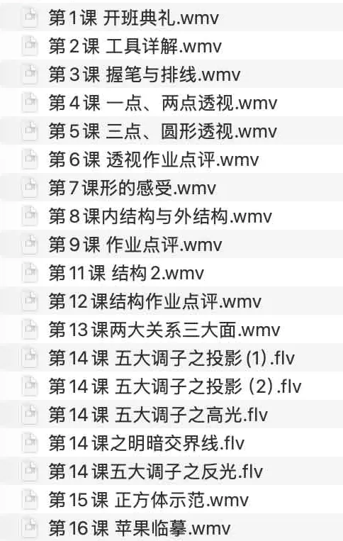 素描基础班VIP教程