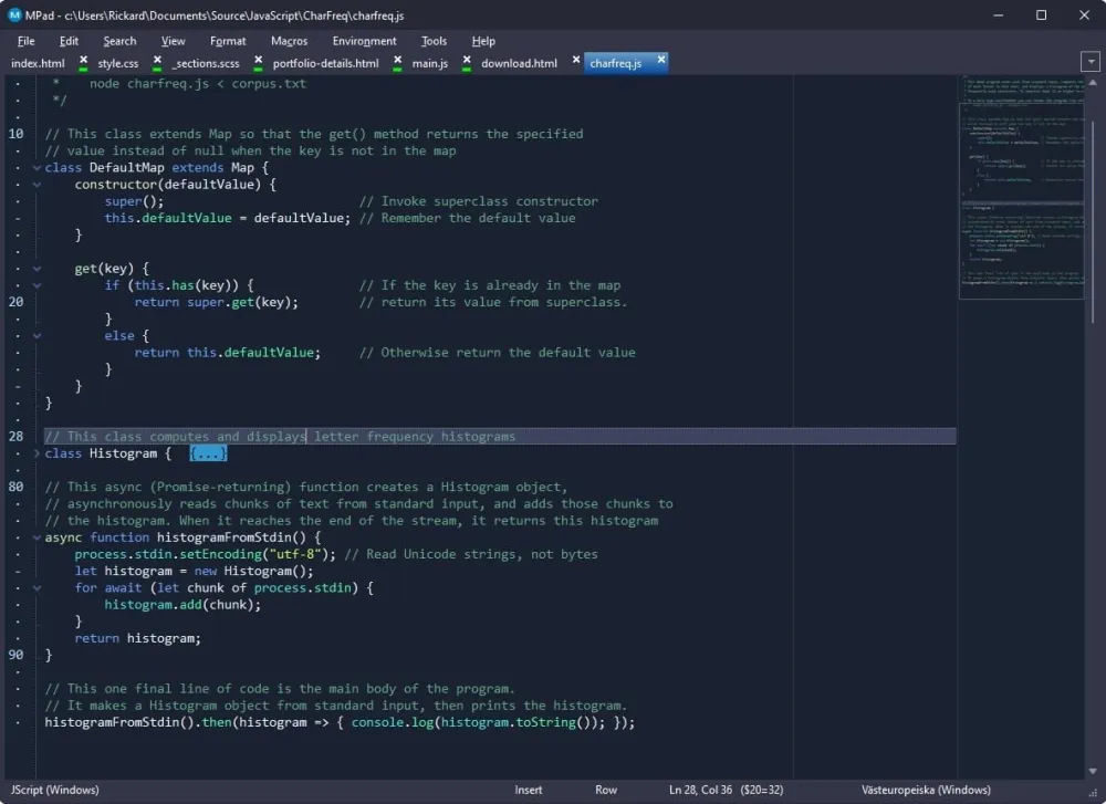 高级代码编辑器 MPad：中文多语免费版