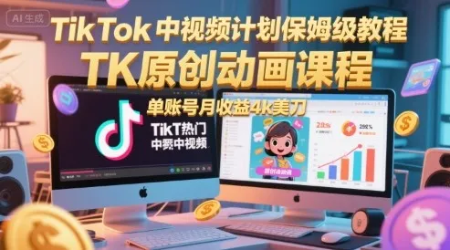 TikTok中视频计划原创动画保姆级教程