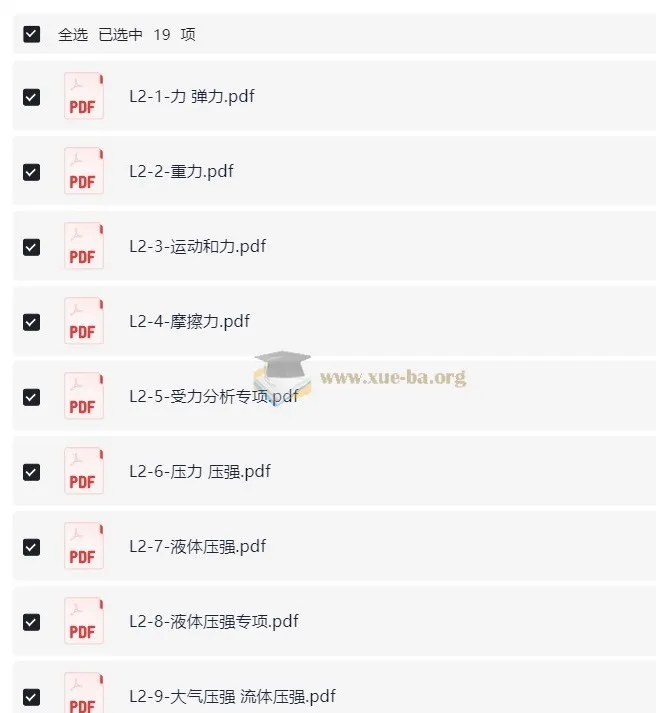 学而思秘籍：初中物理思维提升（L1 - L2）