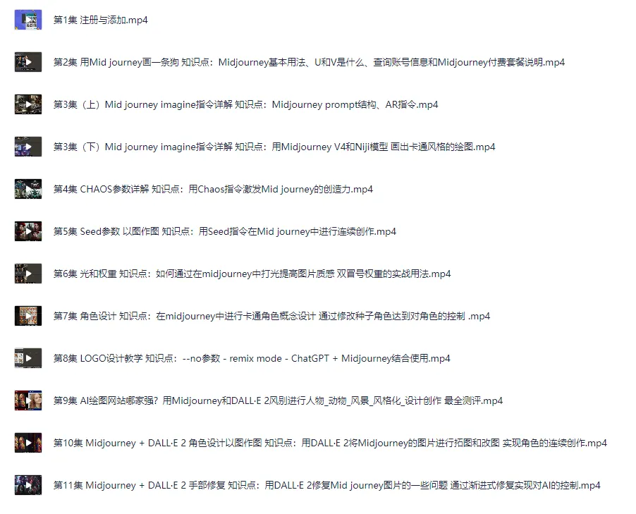 Midjourney入门到精通AI绘图教学课程