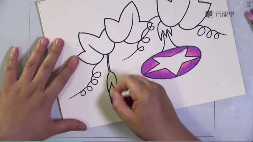 儿童蜡笔画入门13课：水果花卉绘画教程