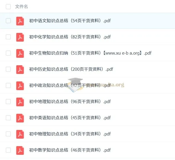火遍抖音的初中全科知识点干货精品汇总资料【完整版】