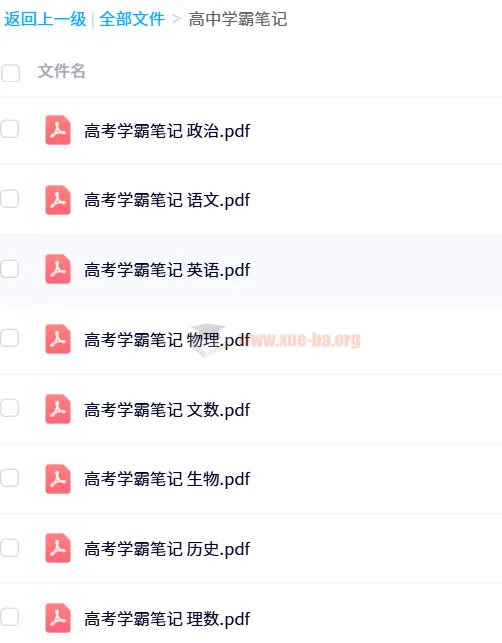 2025年高中全科学霸笔记（无水印版）