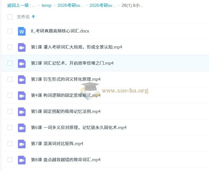 8小时攻克考研英语重难点课程