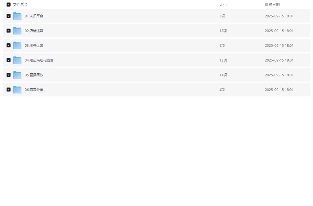 手把手教你运营小红书店铺课程