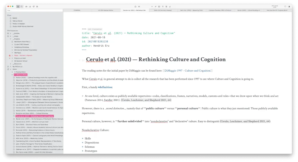 Zettlr（科研笔记）中文免费版：Markdown 编辑器