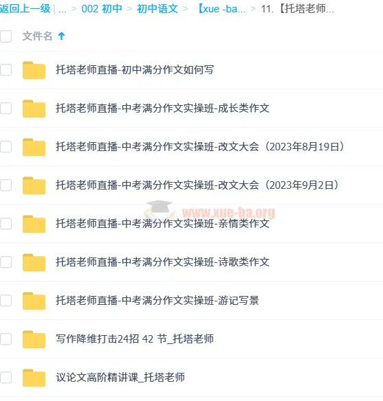 托塔老师初中语文满分作文全套课程