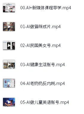 2025 AI+新媒体搞钱指南:项目合集与课程资料