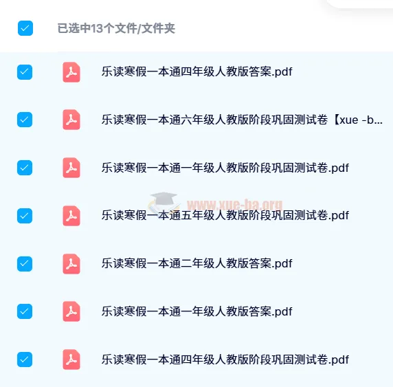 【24寒】学而思乐读寒假一本通：人教版全年级学习资料