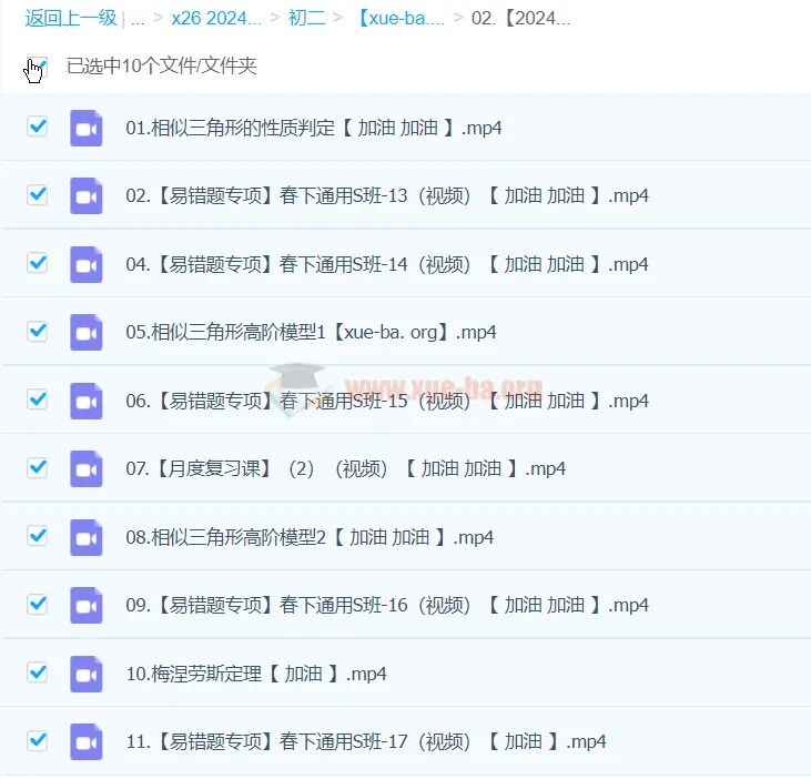2024春下初二数学人教版刘岩数学S班课程