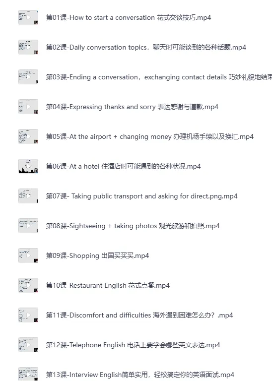 顶级外教实用口语课（完结）：让英语脱口而出