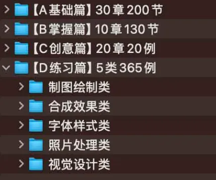 超小白从0开始学Photoshop教程ABCD全系列全集 – 带课件素材
