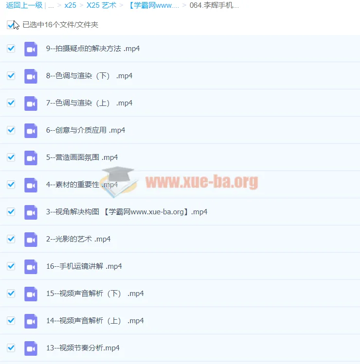 李辉手机视频拍摄美学课：0基础开启手机视频创作之旅