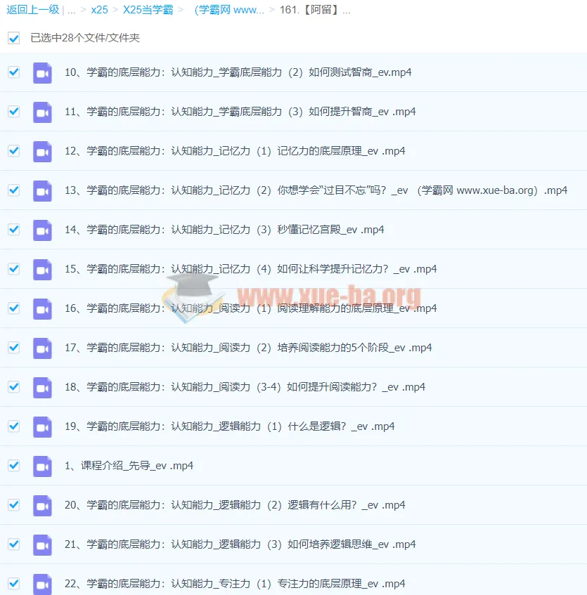 阿留《状元方法论:科学学习指南》课程