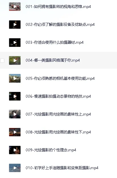 杨晓利《大师级的摄影思维:搞定相机手机无人机》课程