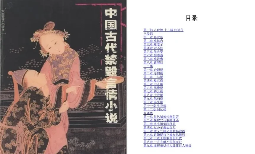 《中国古代禁毁言情小说》套装18册 [pdf]