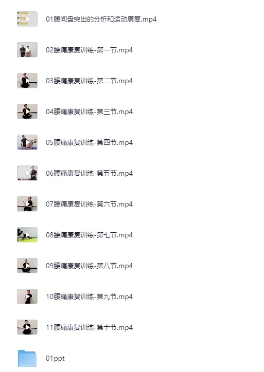 腰痛运动康复课程:多样训练助力腰部健康