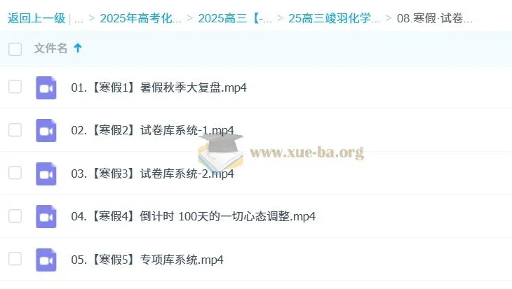 2025高三高考化学竣羽二轮课程