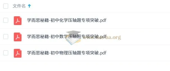 学而思秘籍:初中数理化压轴题专项突破