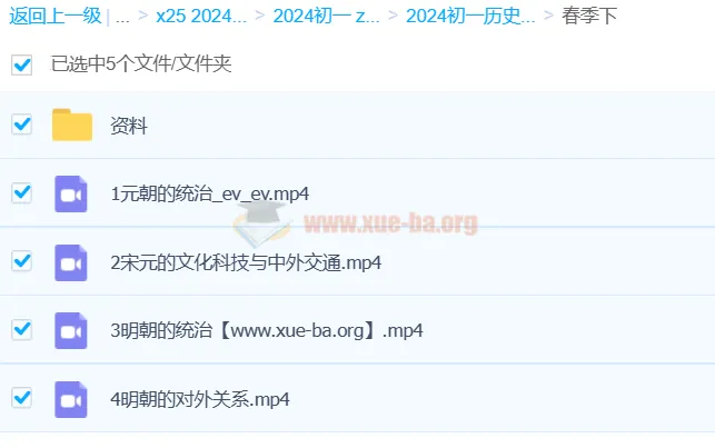 2024初中初一历史春季课程：都运欢授课