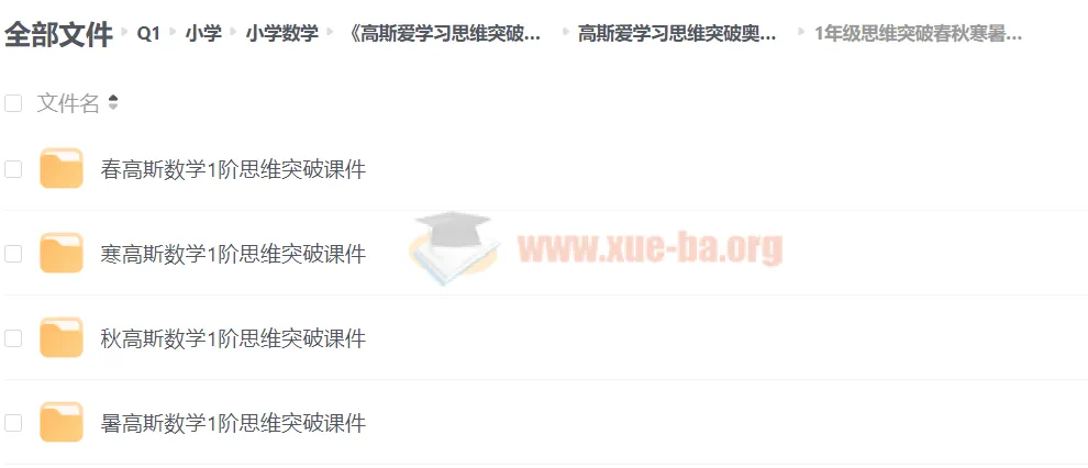 高斯爱学习思维突破奥数1-6阶四季版：提升成绩与开拓思维的优质课程