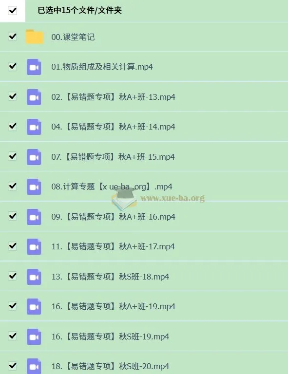 2025初三中考化学 杨雯智 暑期班  秋季班