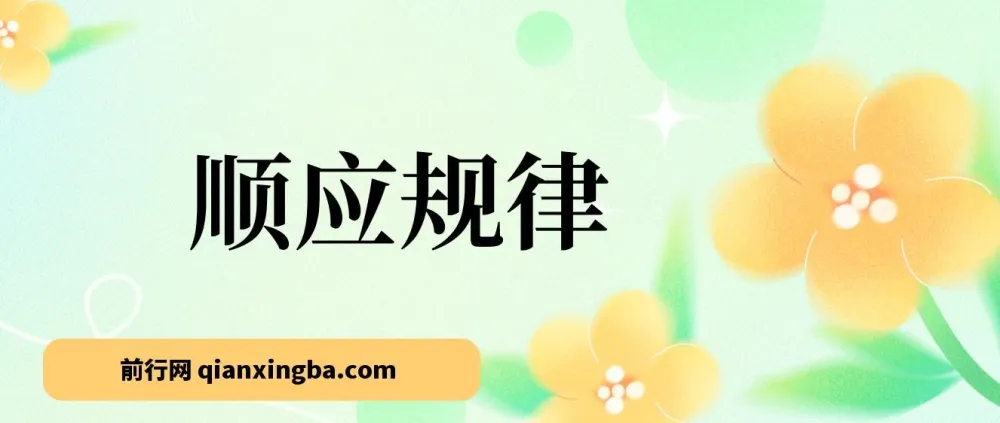 《顺应规律》资源:把握十年一遇市场机遇,转换思维