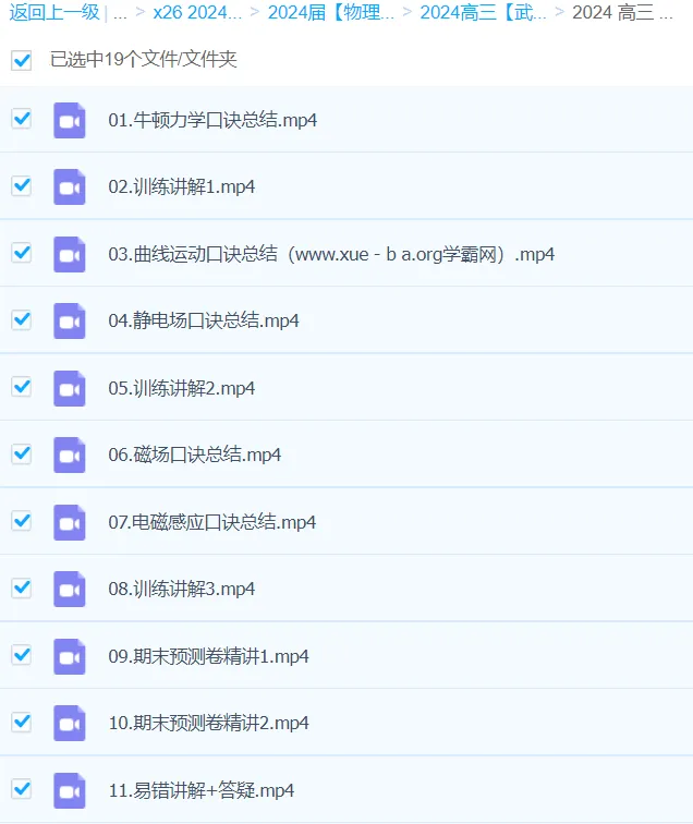 武文成 2024 高三高考物理春季班课程