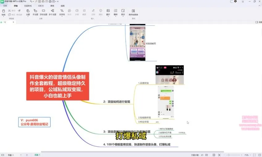 谐音情侣头像制作教程:超稳定长期公域私域变现项目