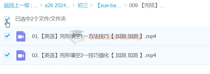 【完结】2024中考英语完形填空一本通