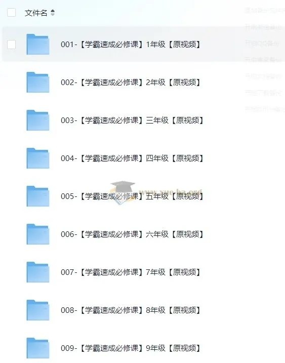 史要文1-9年级数学学霸速成必修班课程