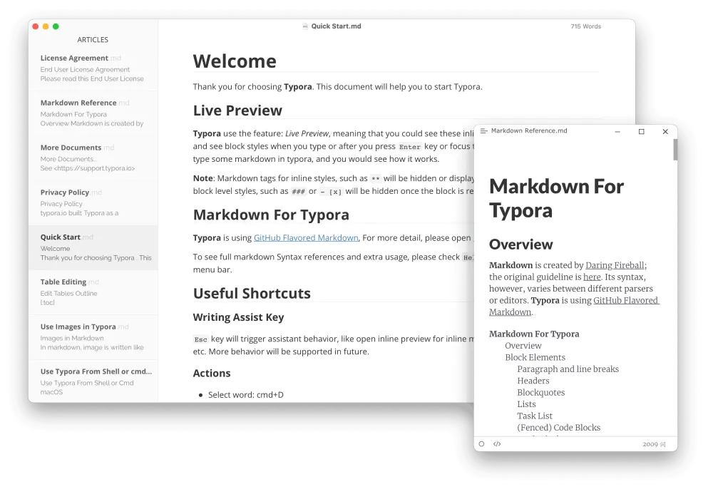 Typora – Markdown编辑器(v1.9.5 便携破解版)
