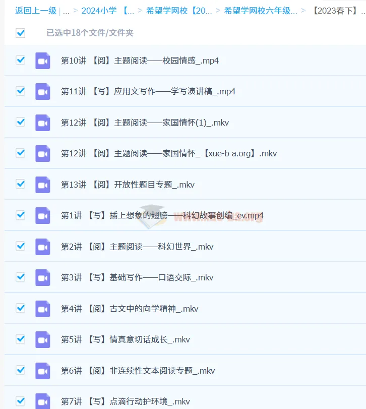 【2023春下】刘洋六年级语文春下A+（部编版）课程