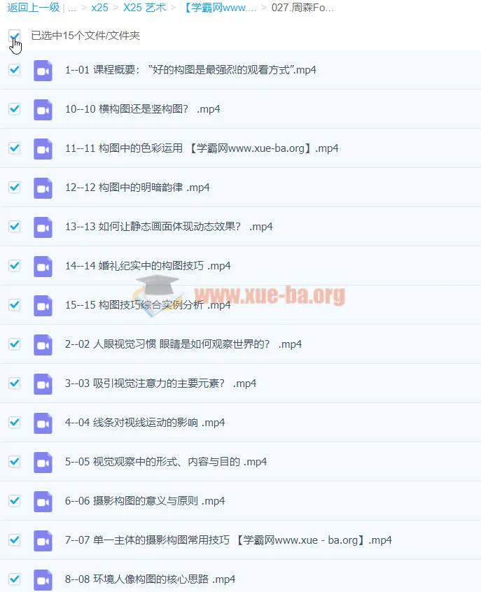 周森Forest《解码构图》摄影构图教程