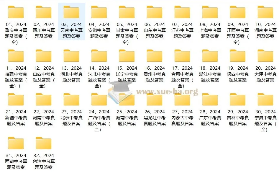 2024年全国各省市地区中考真题及答案（完结）