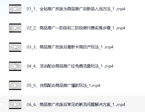 拼多多千单训练营第27期:微付费商品推广玩法