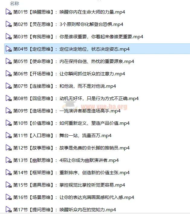 《如何成为很厉害的演讲高手》演讲口才课程