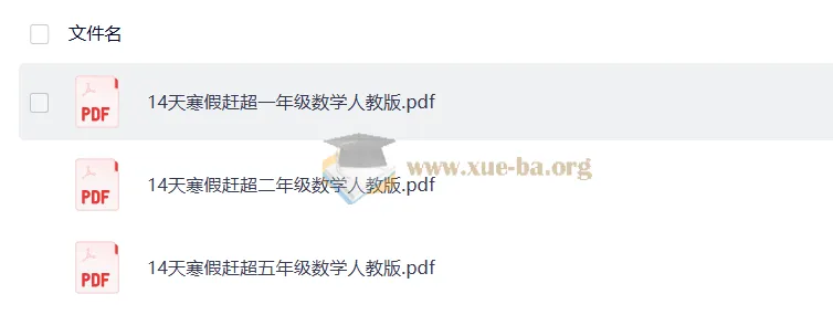 《少年素质教育报：小学数学14天寒假赶超》PDF