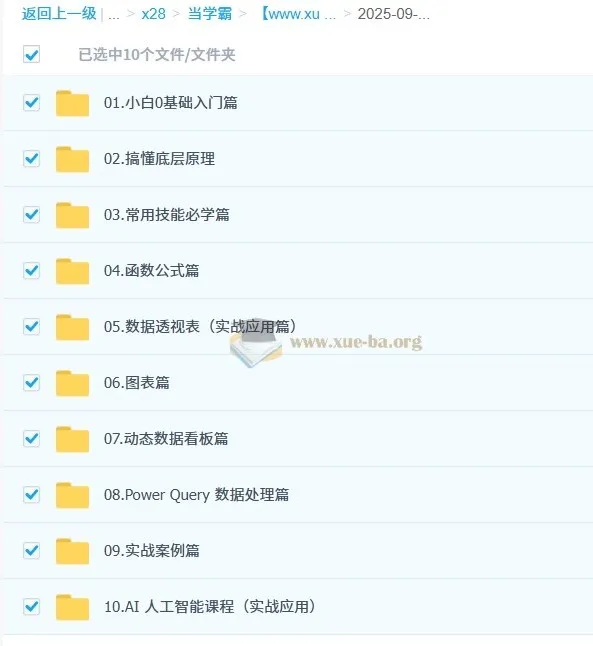 夏老师·Excel全方位技能精讲课：涵盖基础操作、函数公式、数据透视、图表与AI应用
