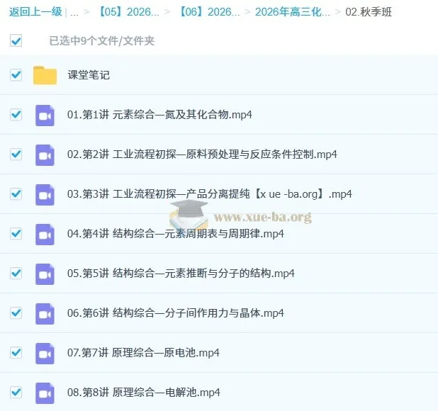 李伟2026高三高考化学一轮提升暑假班与秋季班