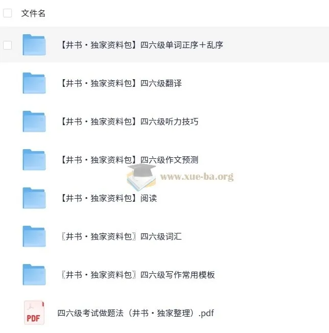 2025年大学英语四六级复习资料（井书独家整理）