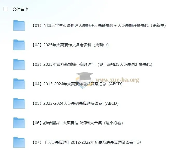 2025全国大学生英语翻译大赛及大英赛备赛资料包