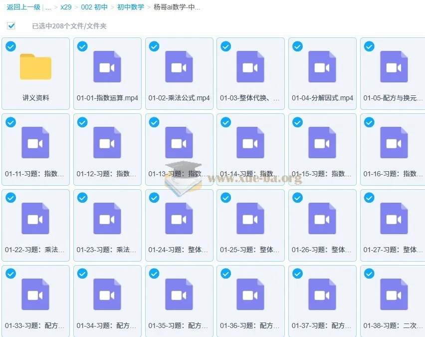 杨哥AI数学：中考培优六大专题课程