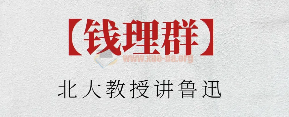 钱理群：北大教授讲鲁迅