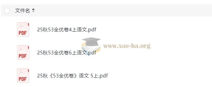 2025 秋季春季小学语文 1 - 6 年级《53 全优卷》与《黄冈名师全优 AB 卷》